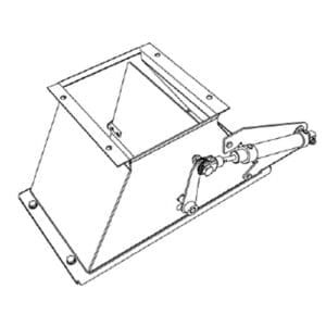 Y-piece with shuttle valve, stainless steel, pneumatic double acting cylinder (excl. piston set) incl. mounting material