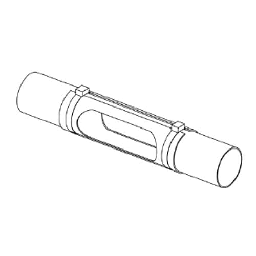 Spy glass ø60 mm with galvanized tube. L = 350 mm (excl. coupler sets)