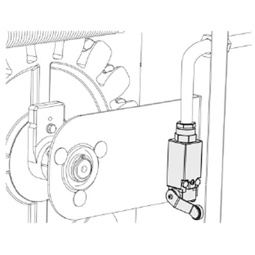 Safety switch set frontpanel drive unit VDL500/600, incl. 2 couplings