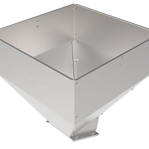 Storage Bin Feed 25 gallon Galvanized 130 liter