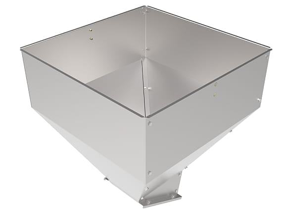 Storage Bin Feed 25 gallon Galvanized 130 liter