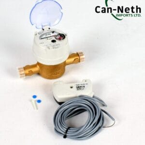 Water Meter, 25-3000 liters per hour + Pulse Feedback 3/4 inch (1p/L)