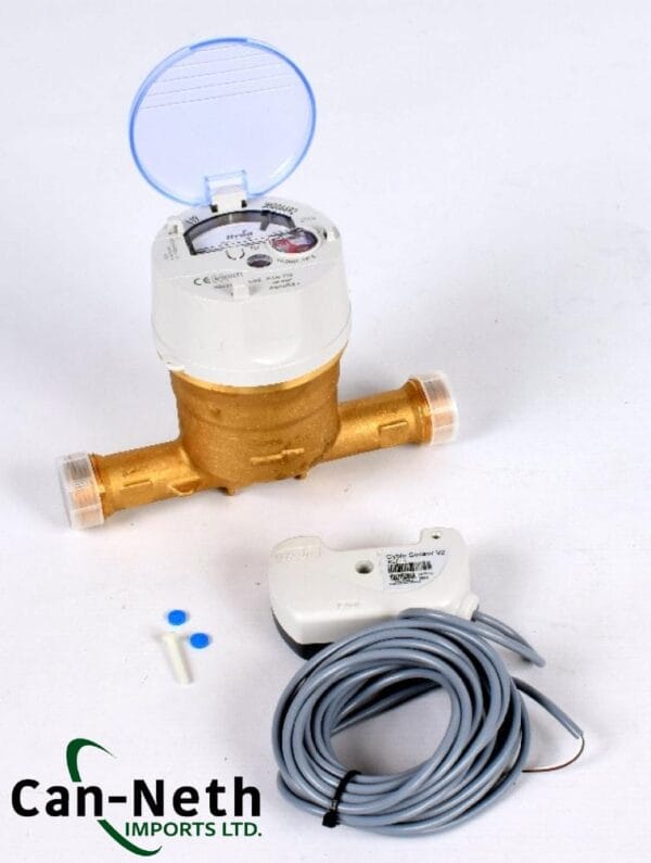 Water Meter, 25-5000 liters per hour + Pulse Feedback 1 inch (1p/L)