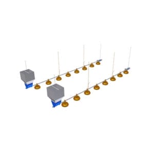 Spiral Feeding System for Broilers