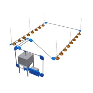 Chain feeding systems 45mm for poultry